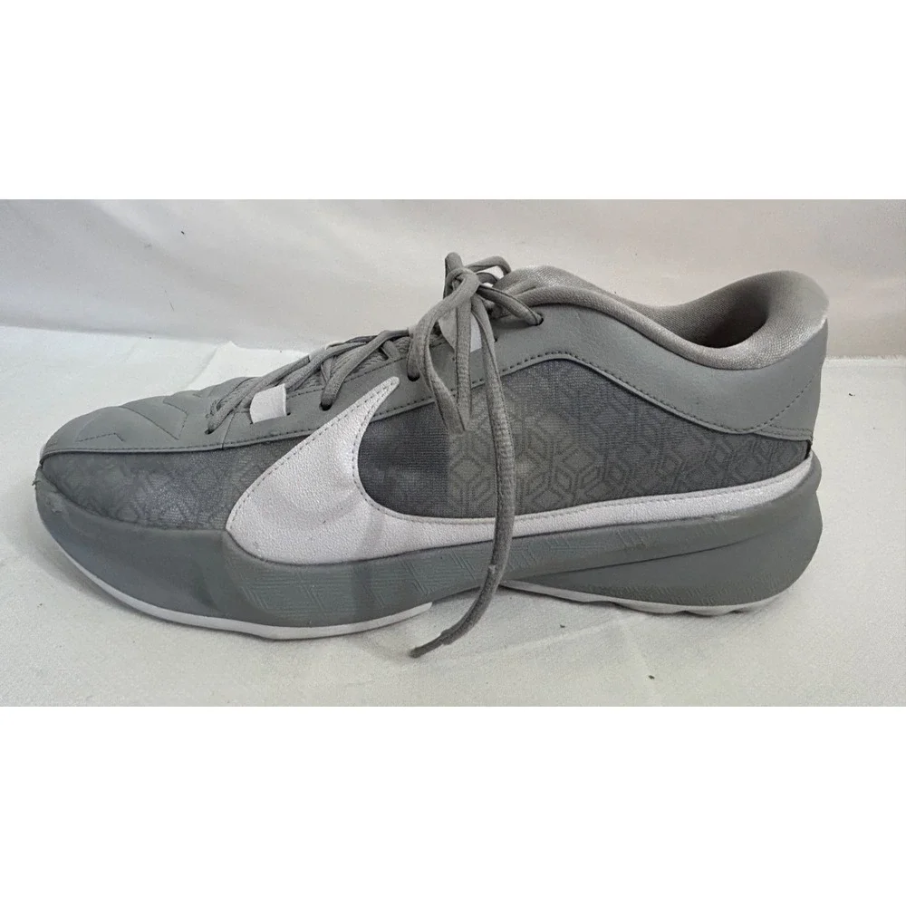 Nike Zoom Freak 5 TB Wolf Grey/White DZ2946‑002 Size 13 Sneakers